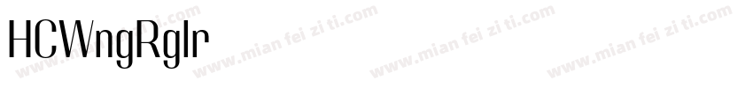 HCWang-2018 Regular字体转换